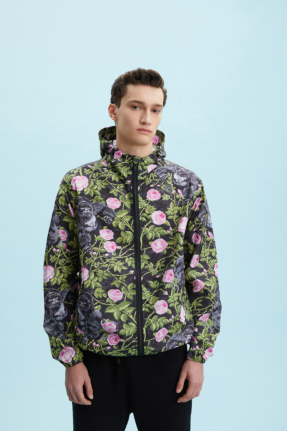 Black rose windbreaker on sale